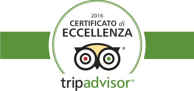 TripAdvisor certificato di eccellenza 2016